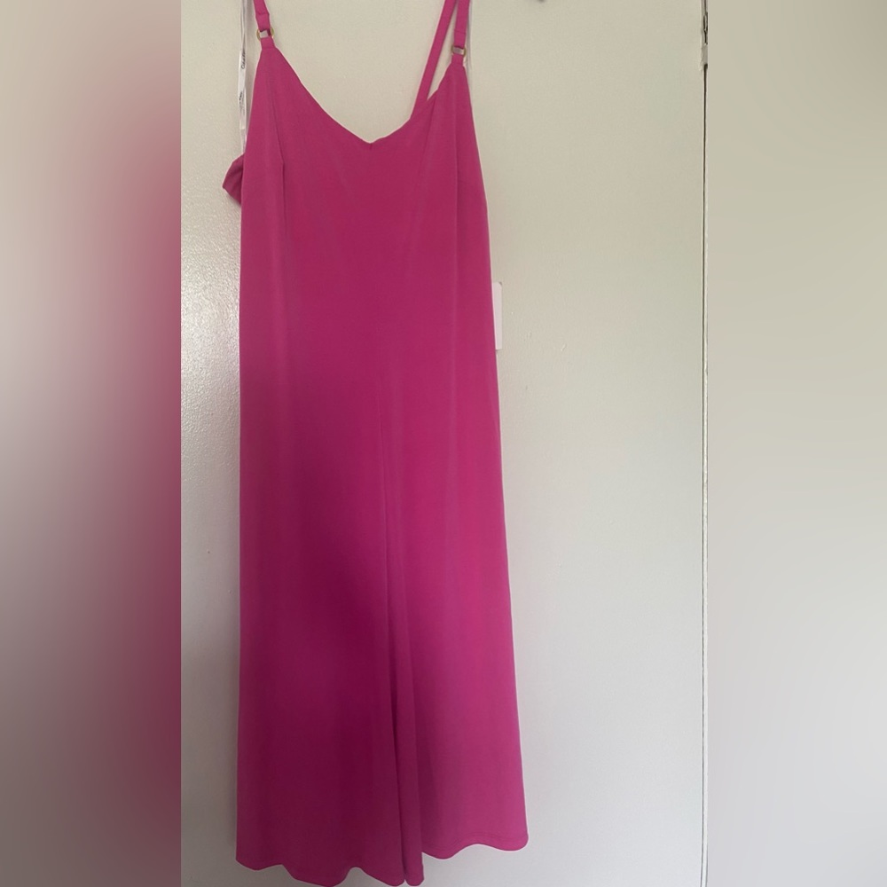 Hot pink spaghetti strap Calvin Klein Dress